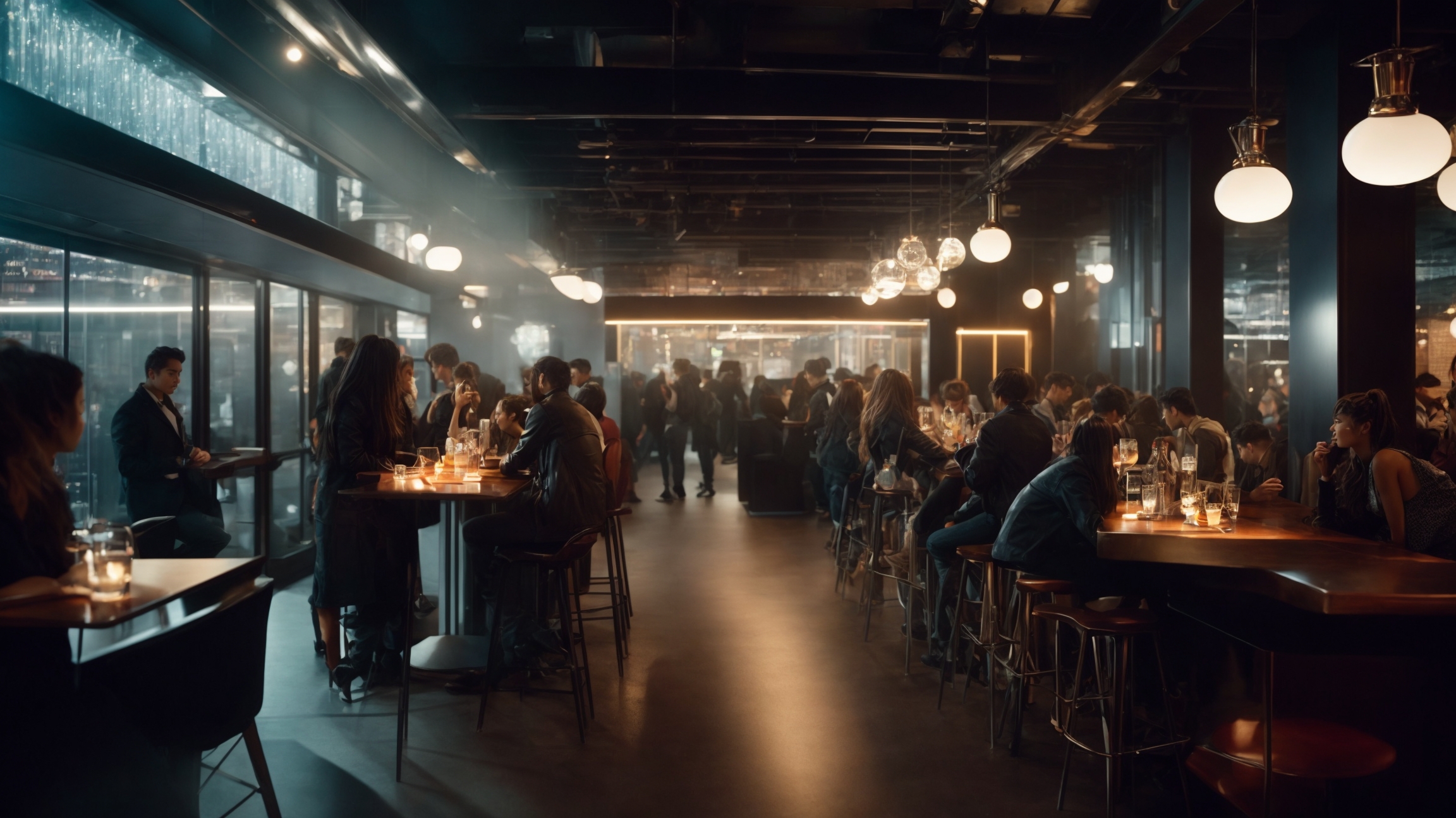 Modern gathering culture city social scene